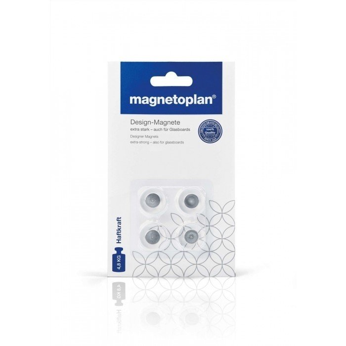 Magnetoplan Innovative Design Magnet, 4pcs/pack (COP 1681010)