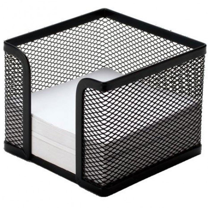FIS FSMMB8701A Metal Mesh Memo Holder, Black
