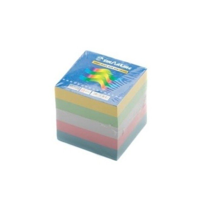 Sinarline Paper Cube Colored without Gum 9x9x9cm