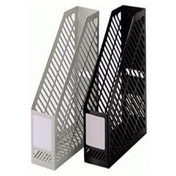 Deli Plastic Magazine Rack  Grey