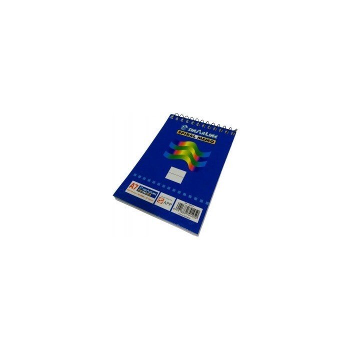 Sinarline Spiral Pad, Top Spiral, A7, 60gsm, 70 Sheets, Line Ruled