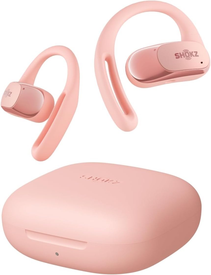 Shokz OpenFit Air Wirless Bone Conduction Headphones with Open-Ear Design, Pink