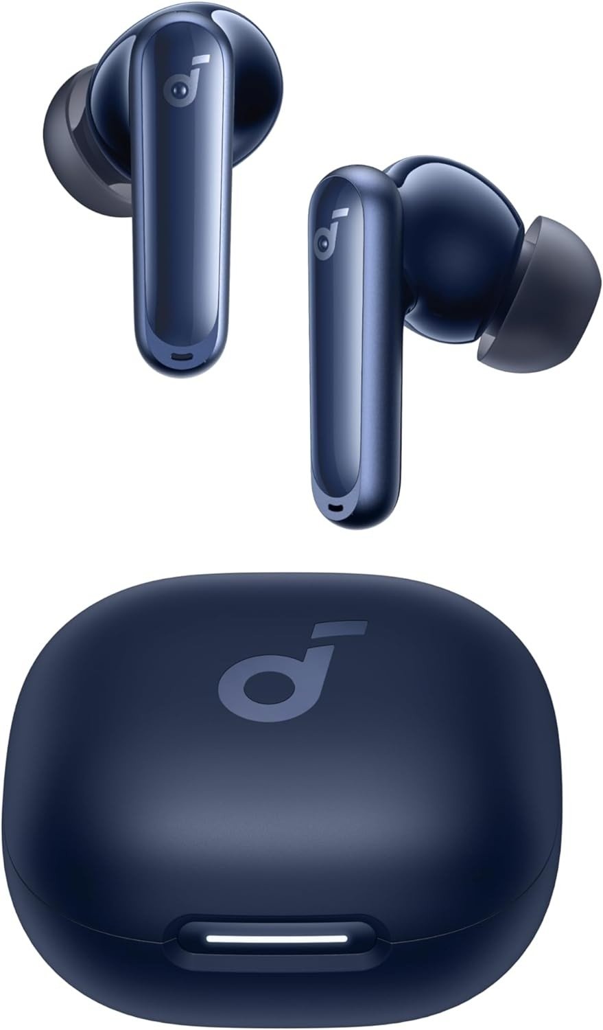 Anker Soundcore P40i - Blue, Noise Cancelling Wireless Earbuds, Adaptive Noise Cancelling to Environments, Heavy Bass, 60H Playtime, 2-in-1 Case and Phone Stand, IPX5, Wireless Charging, Bluetooth 5.3