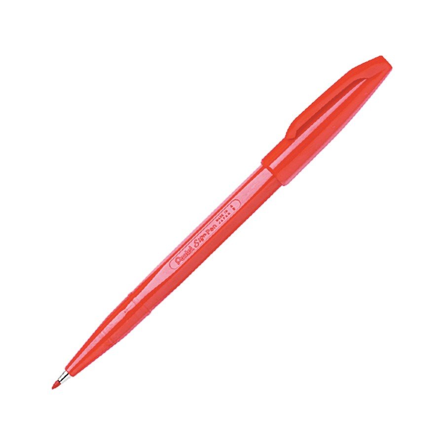 Pentel S520 Sign Pen Fibre Tip 2mm Red