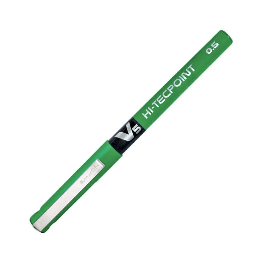 Pilot V5 Hi-Tecpoint BX-V5 Roller Ball Pen  0.5mm  Green