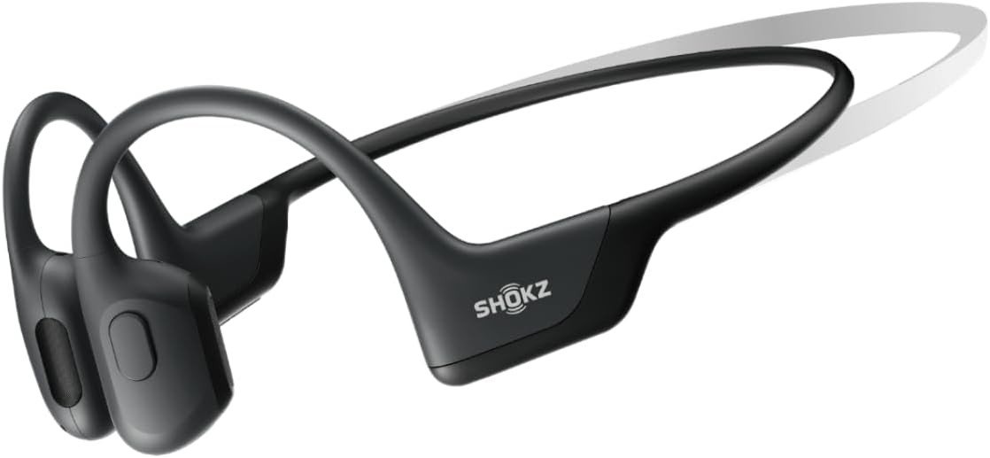 SHOKZ OpenRun Pro Mini, Bone Conduction Sports Headphones, Bluetooth Wireless Earphones with Mic,10H Playtime,Open-Ear Waterproof Headset for Running, Black