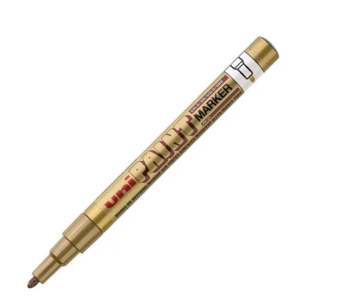 Uni Paint Marker, Gold, 12pcs/box, MI-PX21-GD
