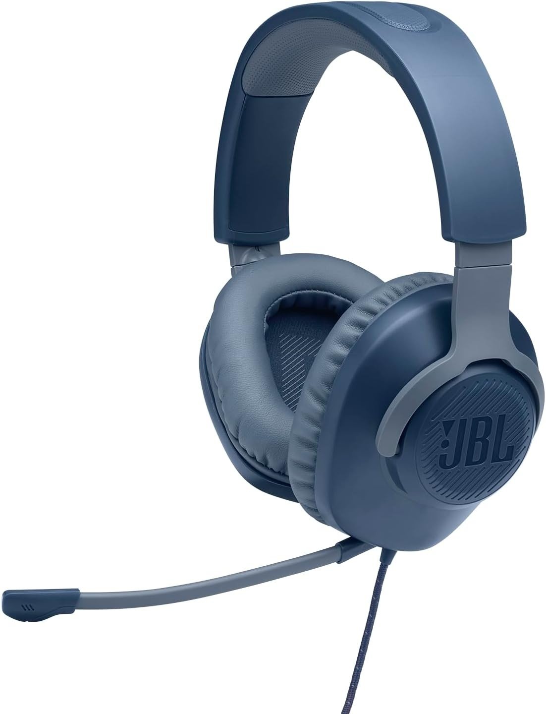 JBL Quantum 100 Wired Over-Ear Gaming Headphones, Blue