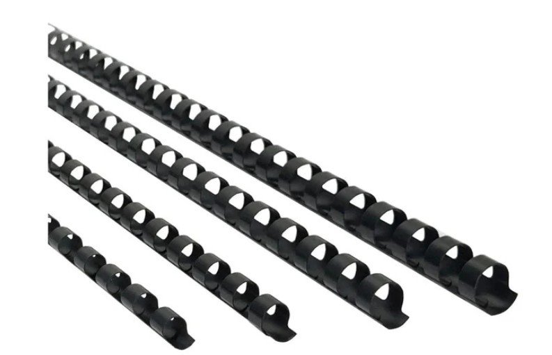 Partner 8mm Comb Binding Rings 100/box Black