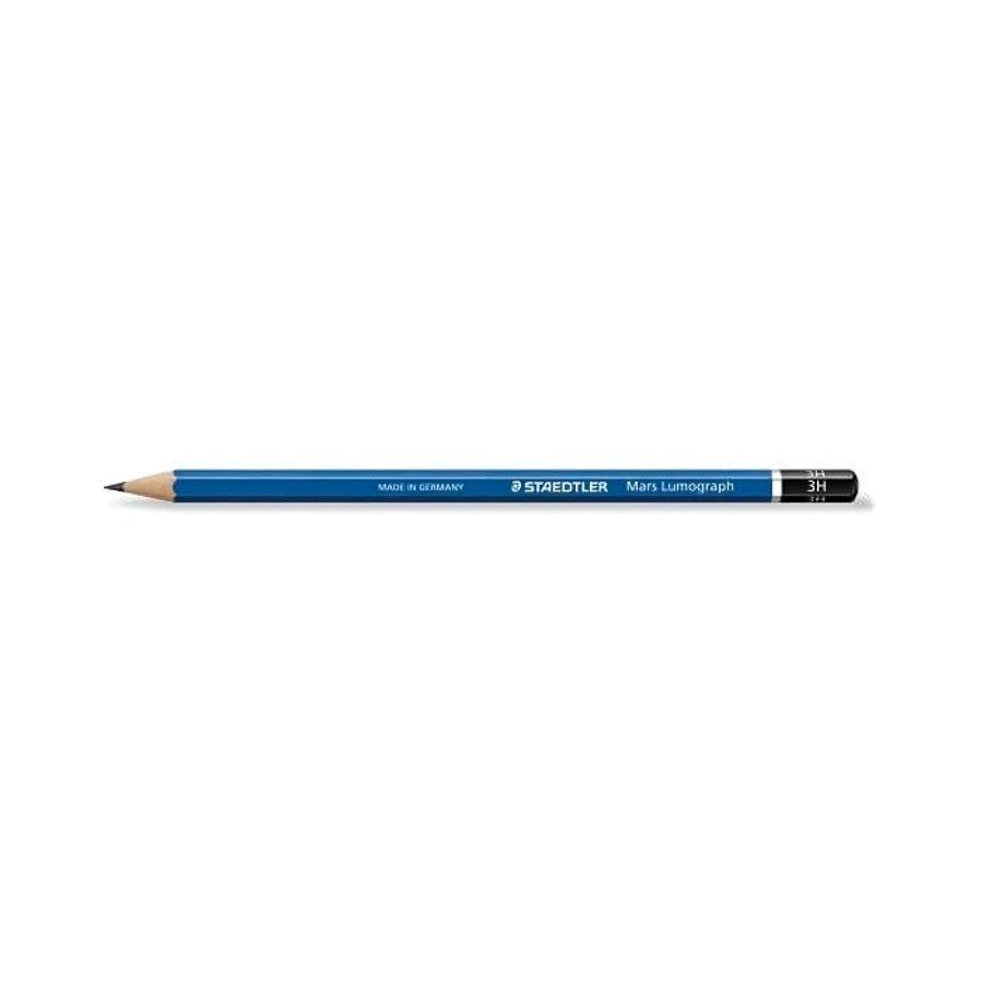 Staedtler 100 Mars Lumograph Pencil  3H (Pack of 12)