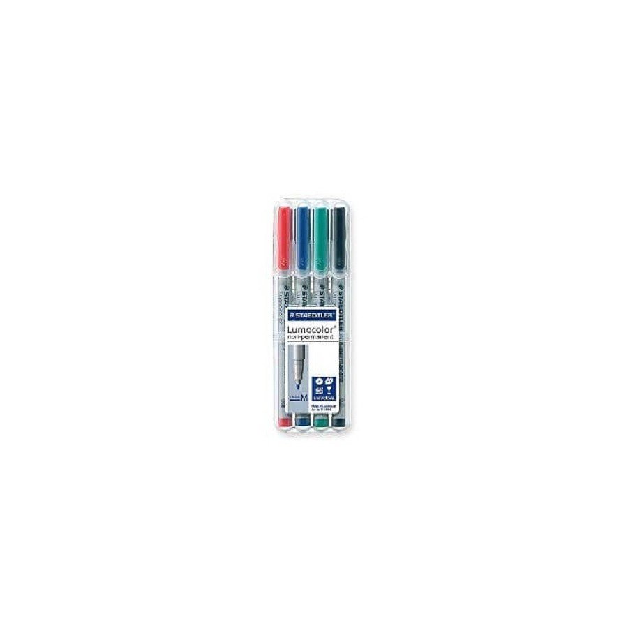 Staedtler 315 Lumocolor Non-Permanent Universal Pen M  Assorted (Pack of 4)