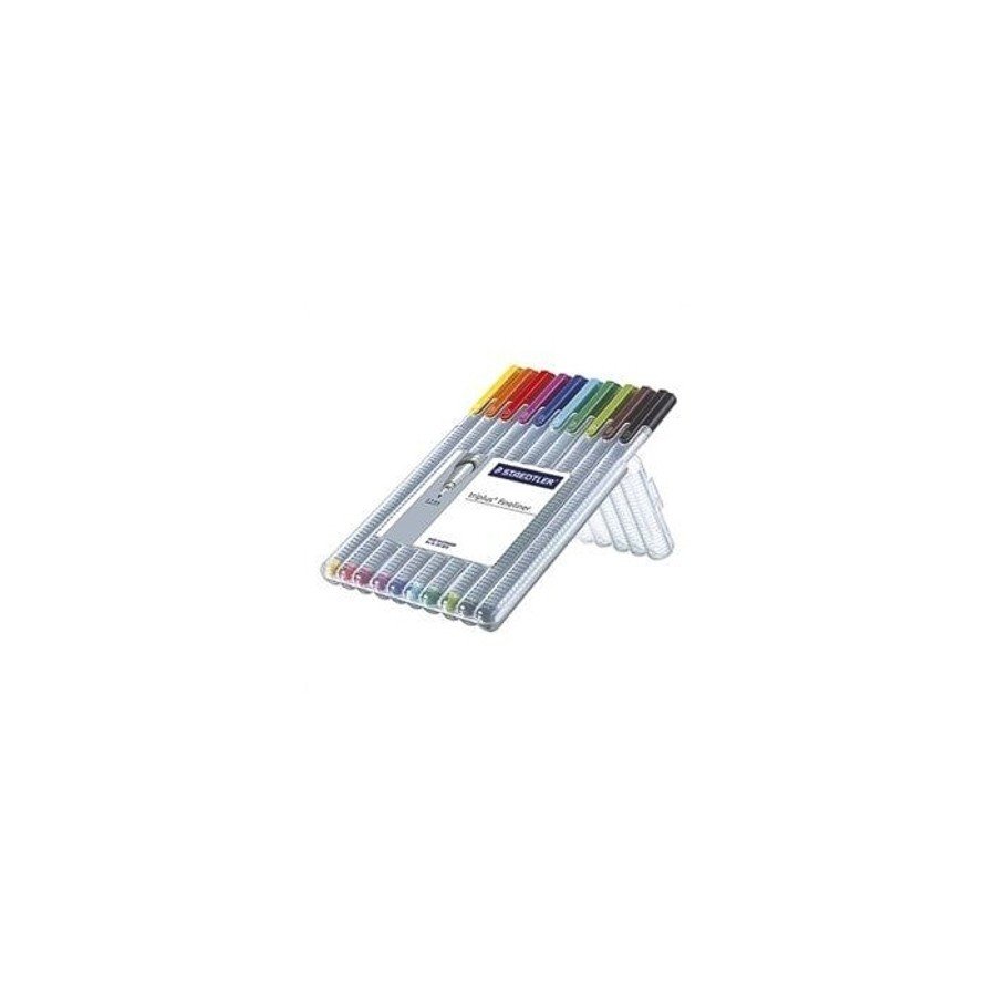 Staedtler Triplus Fineliner Pen  Assorted  (Pack of 10)