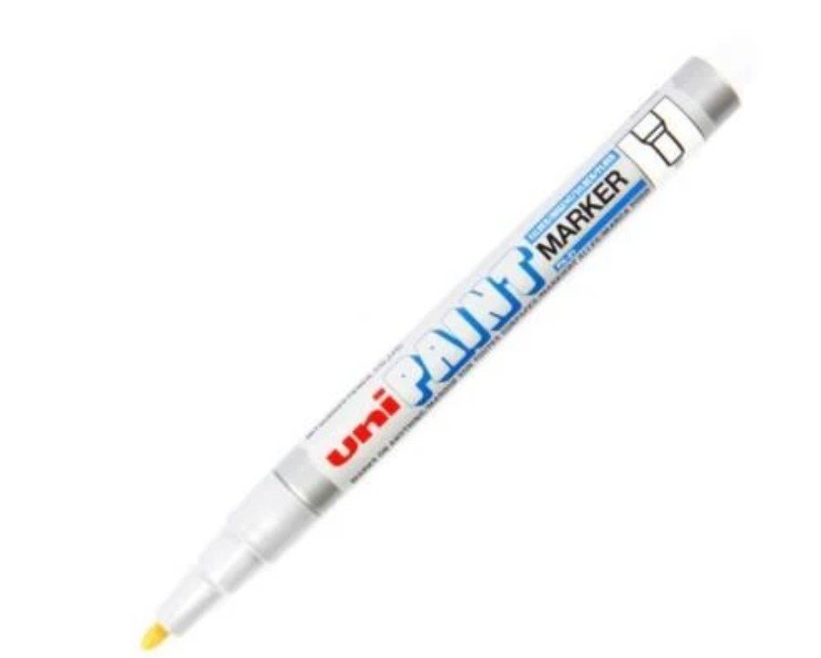 Uni Paint Marker, Silver, 12pcs-box, MI-PX21-SR