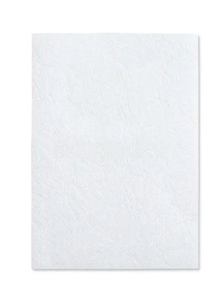 Partner A4 Embossed Leather Board Binding Cover 100/pack White