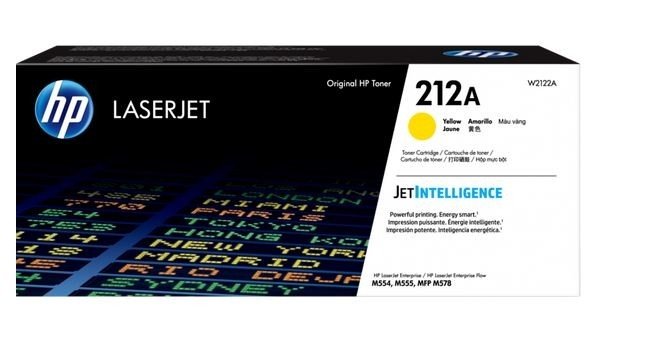 HP 212A Yellow Original LaserJet Toner Cartridge (W2122A)