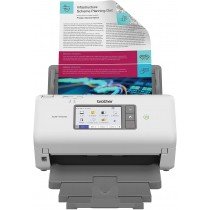 BROTHER ADS-4700W High speed Wireless Desktop Scanner Duplex A4 Document Scanner Large 10.9cm intuitive touchscreen, White