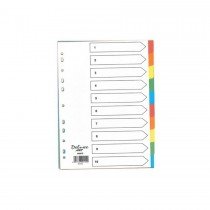 Deluxe Divider Manila Colored A4 10 Tabs