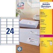 Avery L-7159 White Address Labels, 100 sheets/pack (63.5 x 33.9mm)