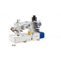 JIN F1F-U356NN 3 Needle 5 Thread Flat-bed Direct Drive, Top & Bottom Coverstitch Machine