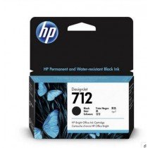 HP 712 38ml Black DesignJet Ink Cartridge 3ED70A
