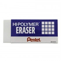 Pentel ZEH Hi-Polymer Eraser  Small (Pack of 18)