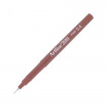 Artline 200 Fineliner Pen  0.4mm  Brown