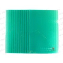 Atlas Clear L Folder F/S, 12/pack, Green