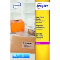 Avery Clear Laser Labels, Full Sheet, [Ref: L7567-25] Pack of 25