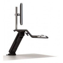 Fellowes Lotus Rt Sit-Stand Workstation - Black / Grey