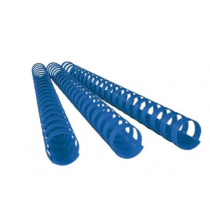 Deluxe 18mm Comb Binding Rings, 100/box -Blue