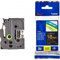 Brother Tze-344 Gold on Black 18mm Laminated Tape