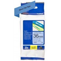 Brother Tze-561 Black on Blue 36mm Laminated Tape