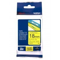 Brother Tze-641 Black on Yellow 18mm Laminated Tape