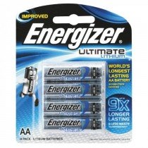 Energizer L91 AA Ultimate Lithium Battery (Pack of 4)