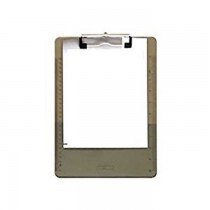 Deli No.9256 Plastic Clip Board A4, Translucent Grey