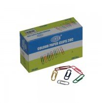 FIS Colored Paper Clips 28mm 100clips/pack