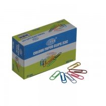 FIS Colored Paper Clips Assorted Colors 33mm 100clips/pack