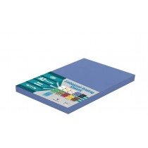 FIS A3 Embossed Leather Board Binding Cover, 50/pack, Dark Blue