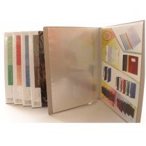 Deluxe Clear Book A4, Assorted Colors, 60 Pockets