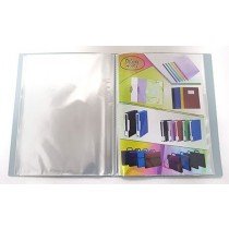 Deluxe Clear Book A4, Assorted Colors, 30 Pockets
