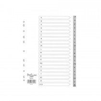 Deluxe Divider Plastic PVC Grey A4 A-Z