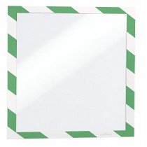 Durable DURAFRAME Security  Magnetic Frame A4  5 pack  Green White