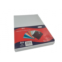 Deluxe A4 Embossed Leather Board Binding Cover, 100/pack, White