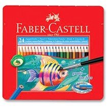 Faber Castell FCI114425 Water Color Pencil, Assorted (Pack of 24)