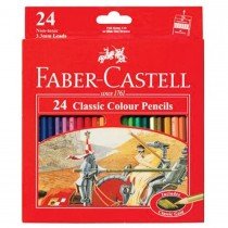 Faber Castell FCI115854 Classic Color Pencil, Assorted (Pack of 24)