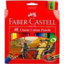Faber Castell FCI115858 Classic Color Pencil, Assorted (Pack of 48)
