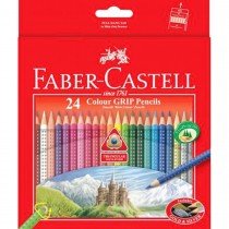 Faber Castell FCI116253 Grip Color Pencil, Assorted (Pack of 24)