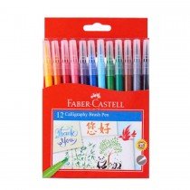 Faber Castell FCI5188BB Brushtip Pen, Assorted (Pack of 12)