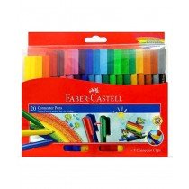 Faber Castell FCI662000/20 Jumbo Connector Pen, Assorted (Pack of 20)