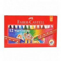 Faber Castell Wax Crayons, Assorted (Set of 12)